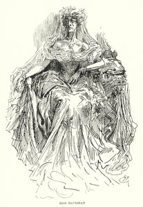 Illustration til store forventninger af Charles Dickens (litho) af Harry Furniss