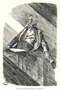 Illustration til store forventninger af Charles Dickens (litho) af Harry Furniss