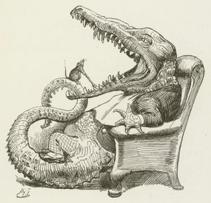 Illustration til Sylvie og Bruno af Lewis Carroll af Harry Furniss
