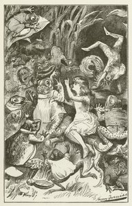 Illustration til Sylvie og Bruno af Lewis Carroll af Harry Furniss