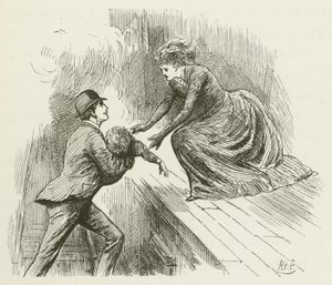 Illustration til Sylvie og Bruno af Lewis Carroll af Harry Furniss