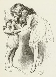 Illustration til Sylvie og Bruno af Lewis Carroll af Harry Furniss