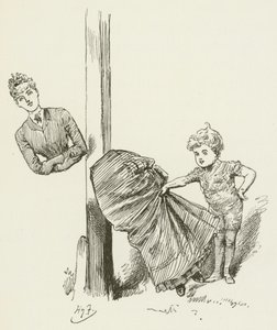 Illustration til Sylvie og Bruno af Lewis Carroll af Harry Furniss