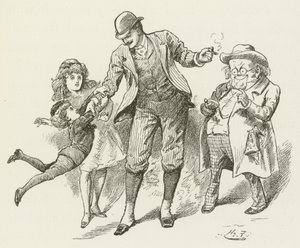 Illustration til Sylvie og Bruno af Lewis Carroll af Harry Furniss