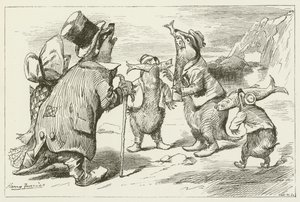 Illustration til Sylvie og Bruno af Lewis Carroll af Harry Furniss