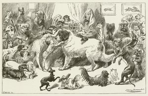 Illustration til Sylvie og Bruno af Lewis Carroll af Harry Furniss