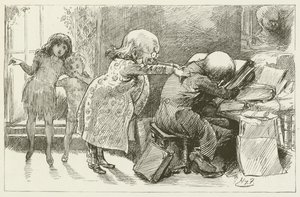 Illustration til Sylvie og Bruno af Lewis Carroll af Harry Furniss