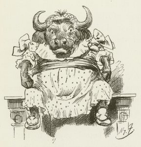 Illustration til Sylvie og Bruno af Lewis Carroll af Harry Furniss
