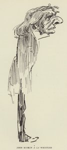 John Ruskin a la Whistler af Harry Furniss