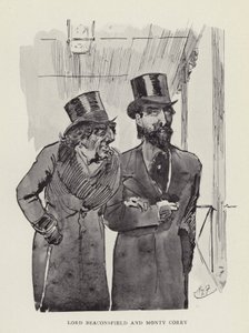 Lord Beaconsfield og Monty Corry af Harry Furniss