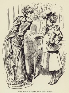 Frøken Alice Havers og hendes model af Harry Furniss