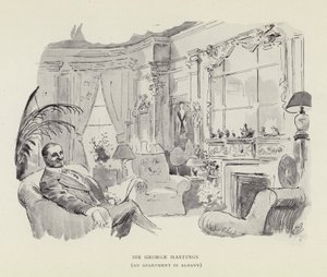 Sir George Hastings, en lejlighed i Albany af Harry Furniss