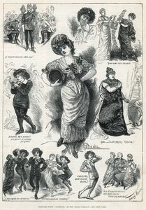 Skitser fra Patience at the Opera Comique (gravering) af Harry Furniss
