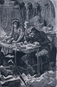 Tiggerbrevsforfatteren (litho) af Harry Furniss