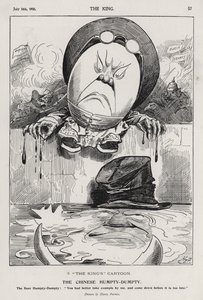 The Chinese Humpty Dumpty, tegneserie om bokseroprøret og boerkrigen (gravering)