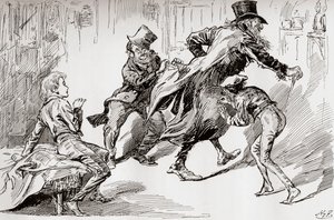 Tyvenes køkken. Oliver er vist How It Is Done, illustration af fra 