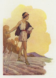 Jason såede dragens tænder (farvelitografi) af Harry George Theaker