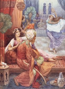 Prins Ahmed og feen Banou, illustration fra 