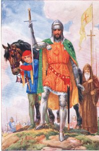 Stormesteren af Alicantara og eremitten (fra Stormesteren af Alcantara), illustration fra 