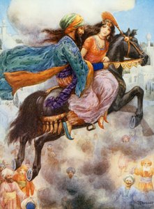 The Princess Returns to Persia, illustration fra 