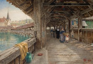 Kapellets bro, Luzern af Harry Goodwin