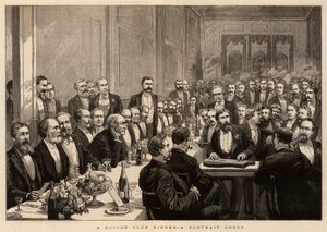 En Savage Club Dinner, en Portrætgruppe