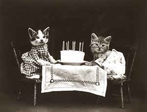 Serie af killinger: Fødselsdagsfest, ca. 1914 (sølvtryk)