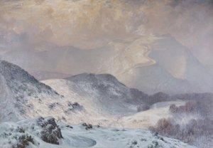 Vinter i Malvern, Worcestershire