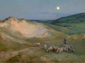 Evening on the Dunes (olie på lærred)