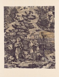 Le Solitaire au Pont du Torrent (Eremiten ved Broen over Torrenten) (Møbelstof) af Hartmann et Fils