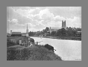 Worcester Cathedral, ca. 1900