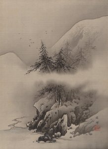 Snelandskab, ca. 1885-89. af Hashimoto Gaho