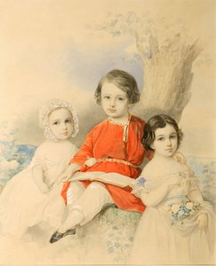 Børn i et landskab, 1840