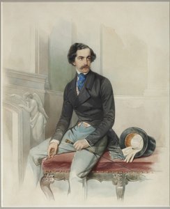 Portræt af Alexey Arkadyevich Stolypin Mongo 1816-1858, 1845