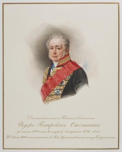 Portræt af Fyodor Petrovich Opochinin 1779-1852, s. 1850