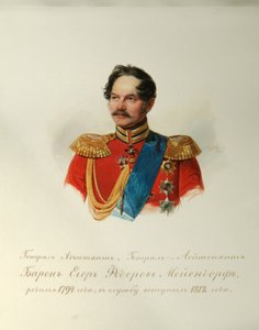 Portræt af general Yegor Fyodorovich Meiendorf 1794-1879 fra albummet af de kejserlige hestevagter, 1846-1849