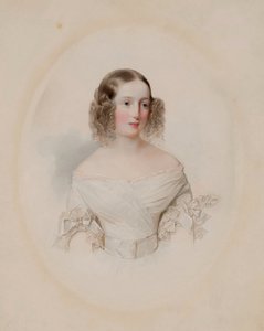 Portræt af storhertuginde Olga Nikolaevna af Rusland 1822-1892, dronning af Württemberg, 1838