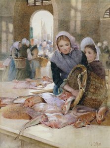 Kvinder på fiskemarkedet, Boulogne