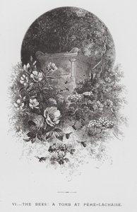 Insektet: Bierne, en grav ved Pere-Lachaise (gravering) af Hector Giacomelli