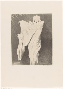 De Dood (original titel på objekt) Masker (original serietitel på objekt) af Hein von Essen (signed by artist)