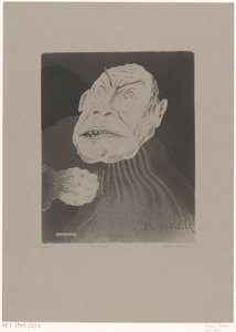 De bruut (original titel på objekt) Masker (original serietitel på objekt) af Hein von Essen (signed by artist)