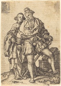 Dansende par, 1551. af Heinrich Aldegrever
