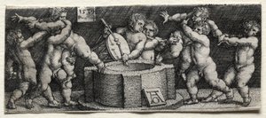 Otte nøgne børn ved en brønd, 1539.