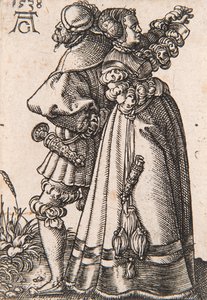 Fra serien The Small Wedding Dancers, 1538. af Heinrich Aldegrever