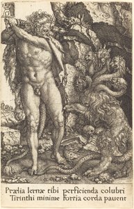 Hercules kæmper med Hydraen fra Lernea, 1550. af Heinrich Aldegrever