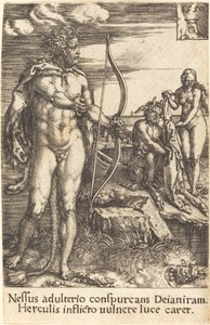 Hercules dræber Nessus, 1550. af Heinrich Aldegrever