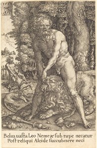 Herkules dræber løven af Nemea, 1550.