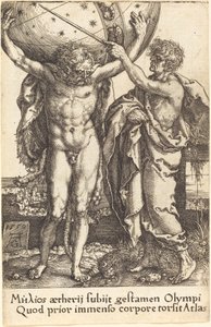 Hercules og Atlas af Heinrich Aldegrever