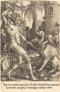 Hercules og Cerberus af Heinrich Aldegrever