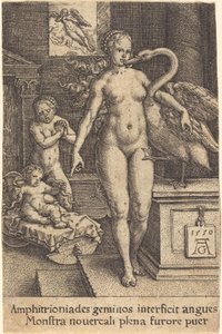 Hercules som barn af Heinrich Aldegrever